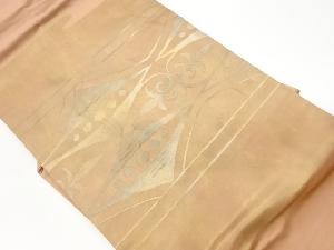 リサイクル　菱に花唐草模様織出し名古屋帯